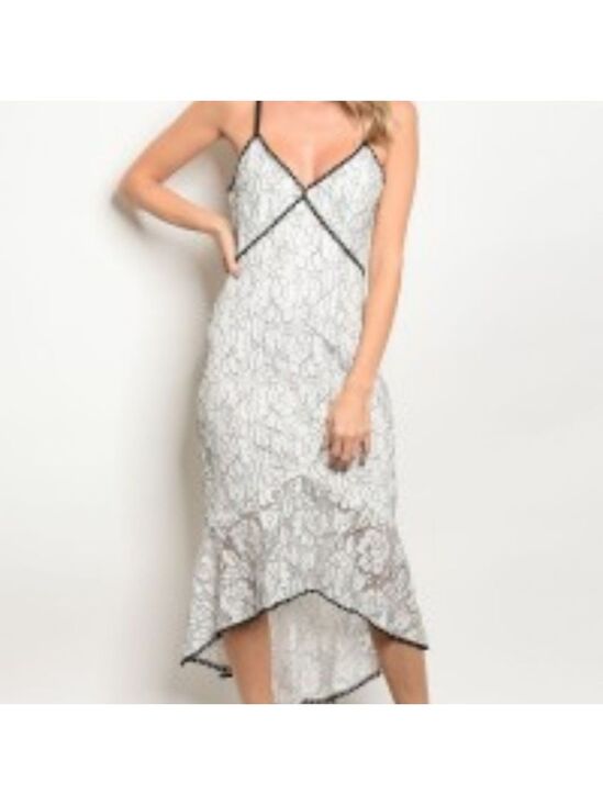 Dresses & Skirts - White and Black Dress